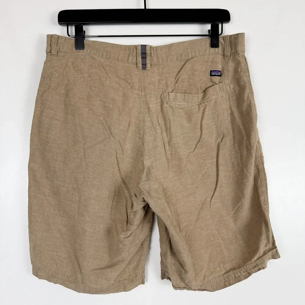 Patagonia Mens Back Step Shorts Hemp Blend 9L Beige - 32